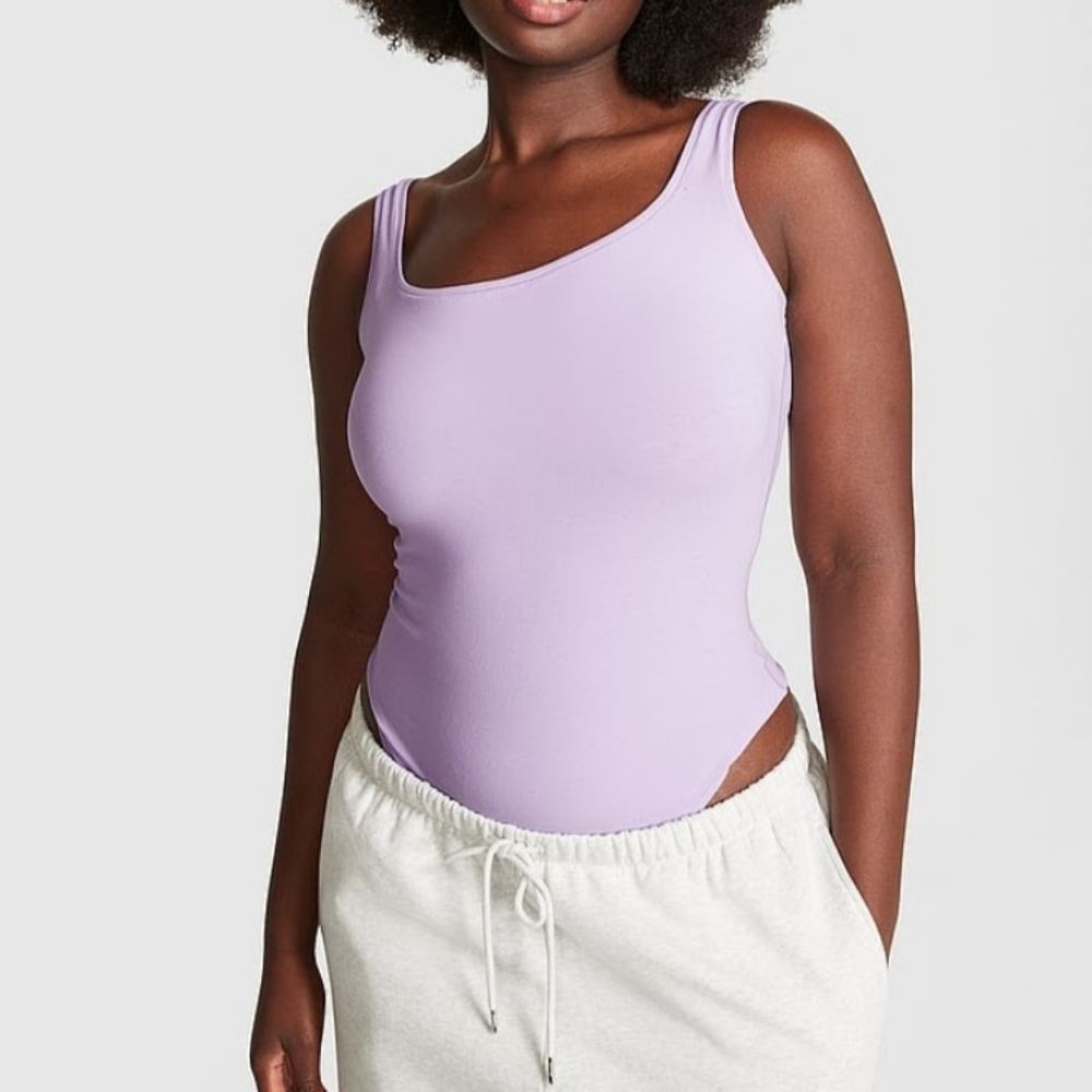 PINK Victoria's Secret Base Cotton Bodysuit.